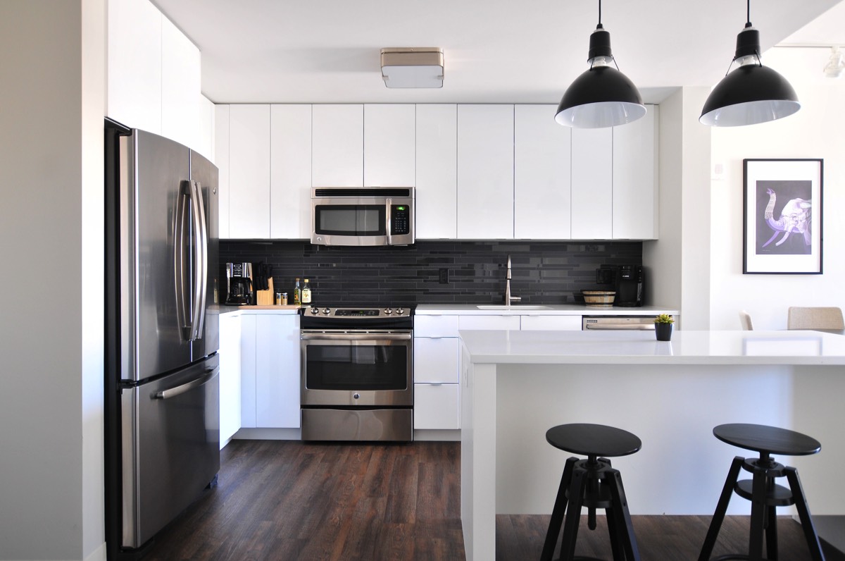 A luxury kitchen completed