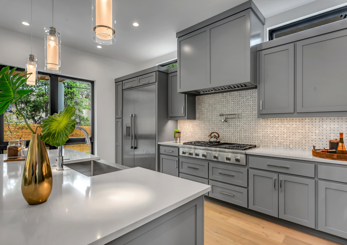 Luxury kitchen in a new home